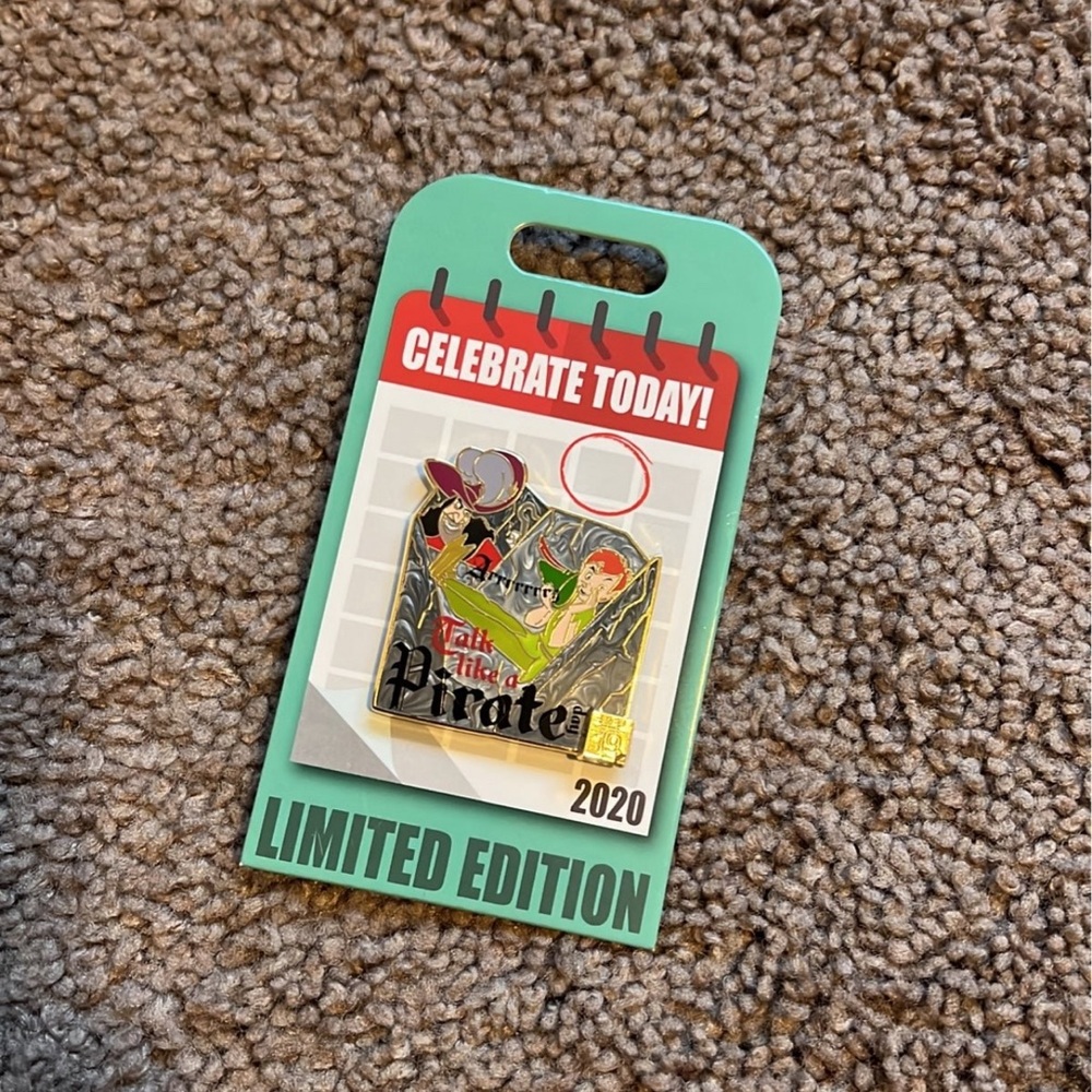Disney Pin Of The Month - Celebrate Today - Talk Like A Pirate Day Pin
